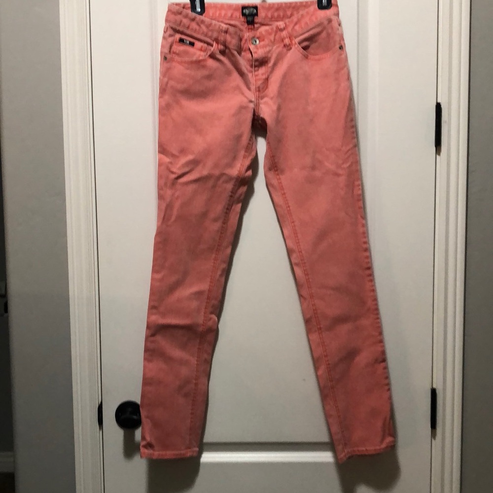 Vans Woman’s Skinny Jeans Size 7 light salmon Vintage y2k